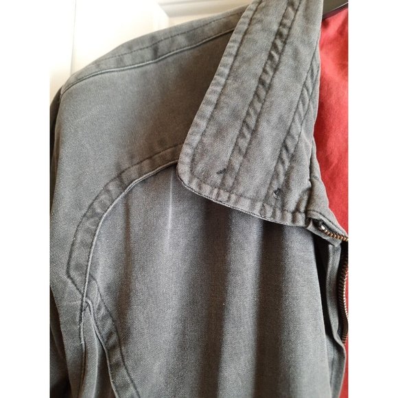 Vintage M Julian Mens Faded Denim Bomber Jacket Size 40 / Medium - Picture 9 of 11